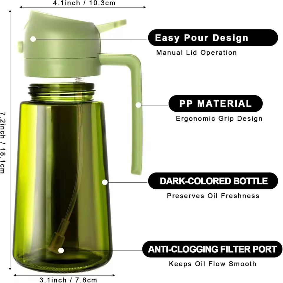 Preptro Oil Sprayer & Dispenser for Cooking Oil