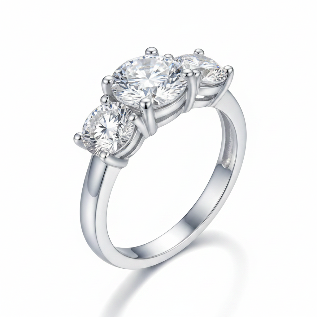 Moissanite Eternity Ring - Image 2