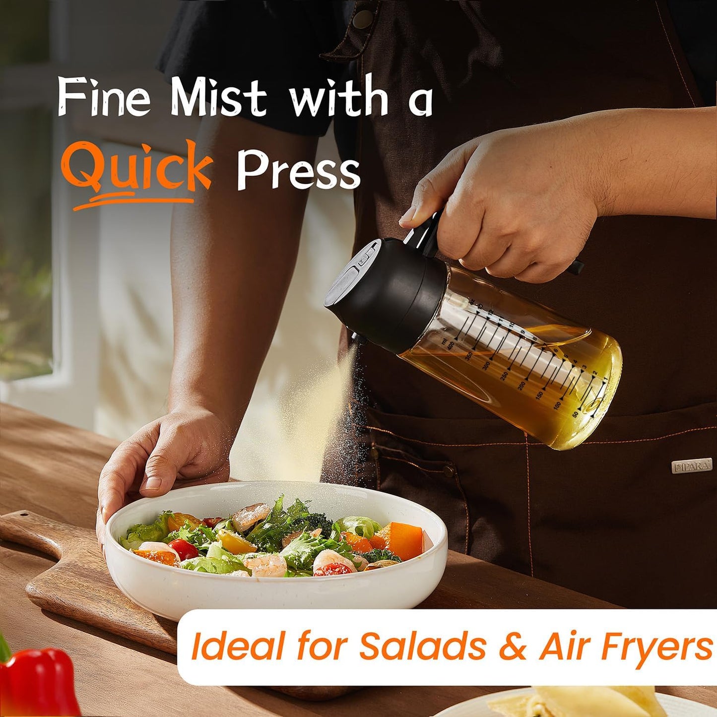 Preptro Oil Sprayer & Dispenser for Cooking Oil