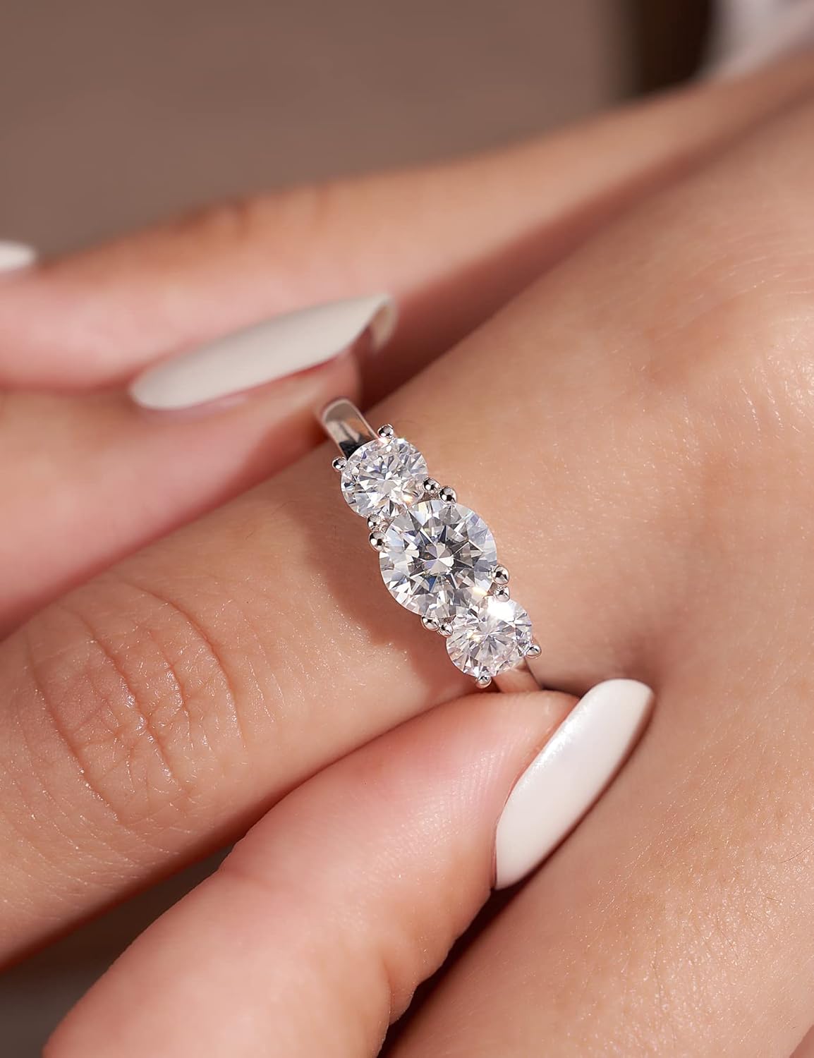 Moissanite Eternity Ring for Women