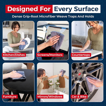 Microfiber Cleaning Cloth 12 Pack Ultra Absorbent